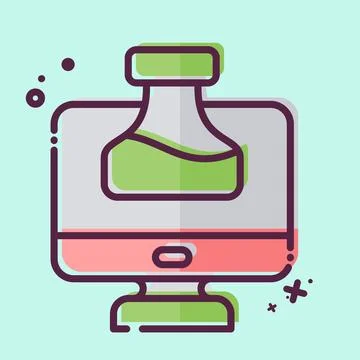Icon Chemistry Tutorial. related to Learning symbol. MBE style. simple desi.. Stock Illustration