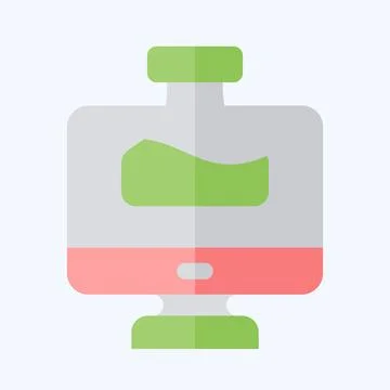 Icon Chemistry Tutorial. related to Learning symbol. flat style. simple des.. Stock Illustration