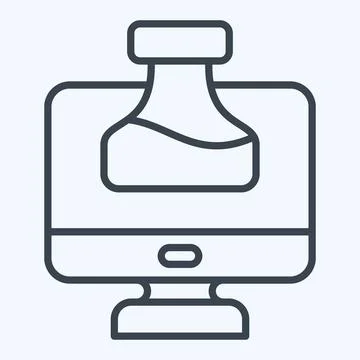 Icon Chemistry Tutorial. related to Learning symbol. line style. simple des.. Stock Illustration