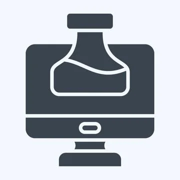 Icon Chemistry Tutorial. related to Learning symbol. glyph style. simple de.. Stock Illustration