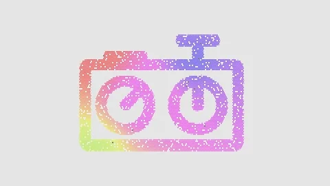 Icon chess clock is made up of LED square shapes that shimmer and flicker. There Vídeos de archivo 296728832