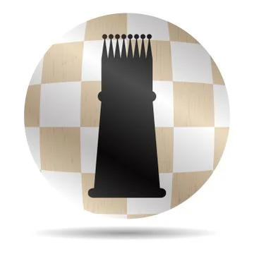 Icon chess king Stock Illustration