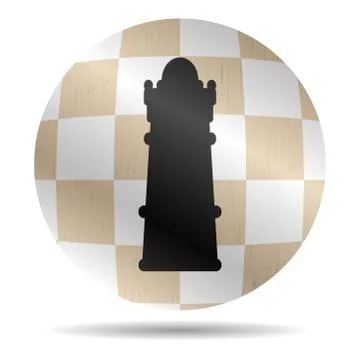 Icon chess queen Stock Illustration