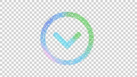 Icon chevron circle down is made up of LED square shapes. There are bright Illustrazione stock