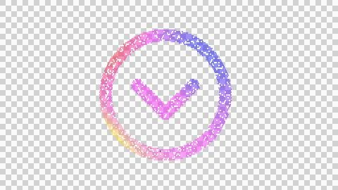 Icon chevron circle down is made up of LED square shapes. There are bright Illustrazione stock