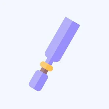 Icon Chisel. related to Repair Tools symbol. flat style. design editable Stock Illustration