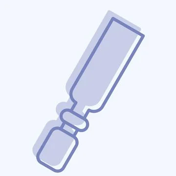 Icon Chisel. related to Repair Tools symbol. two tone style. design editable Stock Illustration