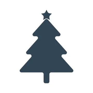 Icon Christmas tree. Vector. Stock Illustration