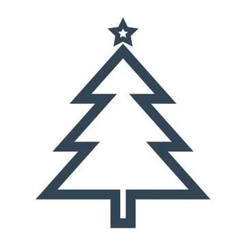 Icon Christmas tree. Vector. Stock Illustration