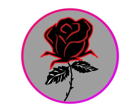 Icon circle flower vector Stock Illustration