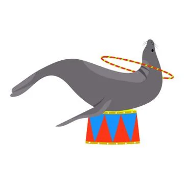 Icon of circus seal Иллюстрация