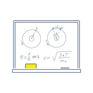 Icon of Classroom blackboard Stock Illustration