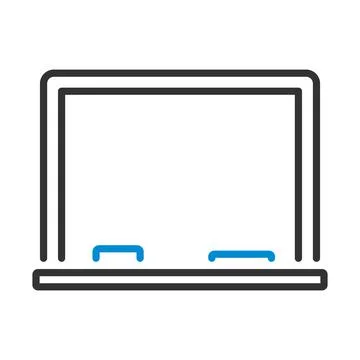 Icon Of Classroom Blackboard Stock Illustration
