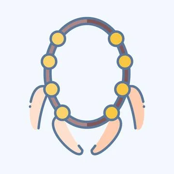 Icon Claw. related to American Indigenous symbol. doodle style. simple desi.. Stock Illustration