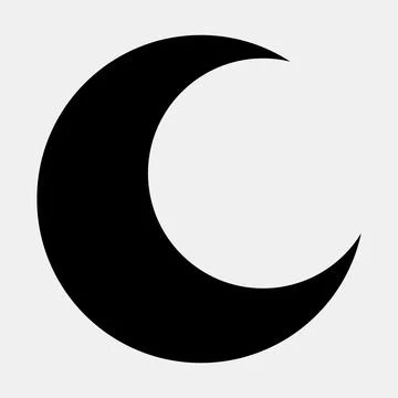 Icon clear night. Weather elements symbol. Icons in glyph style. Good for p.. イラスト素材