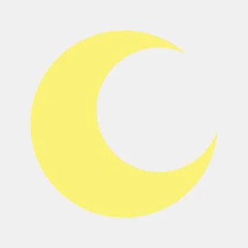 Icon clear night. Weather elements symbol. Icons in flat style. Good for pr.. イラスト素材