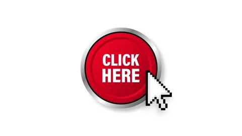 Icon with click here 3D button on dark background for web marketing design. Flat Stockbeeldmateriaal 156584536