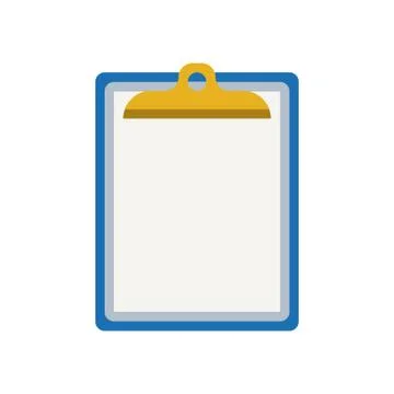 Icon clipboard checklist or document with checkmark with text in flat style Ilustración de archivo