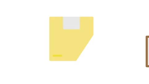 Icon of a clipboard with a folder and a checkbox, representing document org.. Stock Footage 332855167