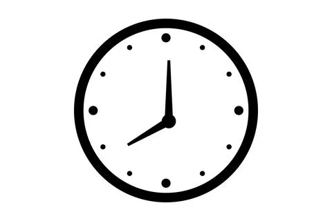 Icon clock high quality black style pixel perfect イラスト素材