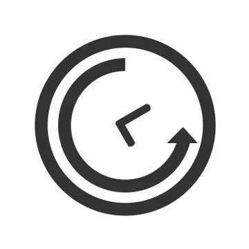 Icon clock Stock Illustration