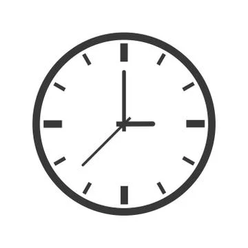 Icon of Clock - vector iconic design Stock Illustration