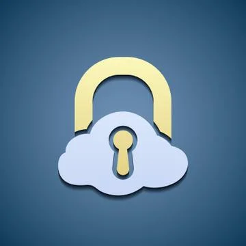 Icon cloud. Data storage. Stock Illustration
