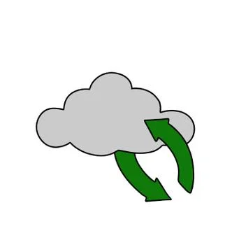 Icon cloud Stock Illustration