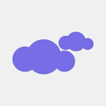 Icon cloudy. Weather elements symbol. Icons in flat style. Good for prints,.. イラスト素材