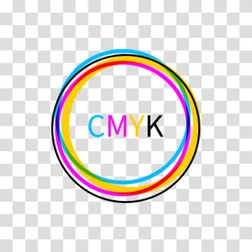 Icon CMYK on white background Stock Illustration