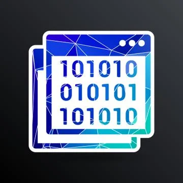 Icon of code window program programming website Stock Illustration