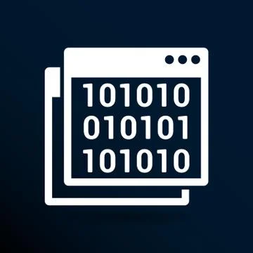 Icon of code window program programming website Illustration