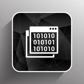 Icon of code window program programming website Stockillustratie