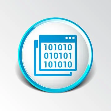 Icon of code window program programming website Stock Illustration