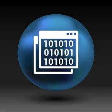 Icon of code window program programming website Stock Illustration
