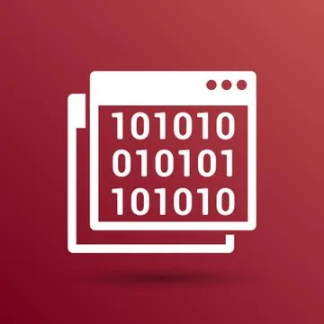 Icon of code window program programming website Stock Illustration