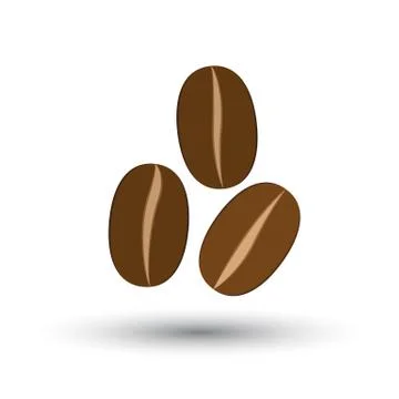Icon with coffee beans Stock Illustration