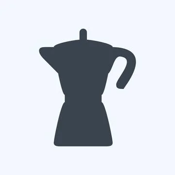 Icon Coffee Filter - Glyph Style - Simple illustration,Editable stroke Stock Illustration