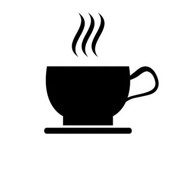 Icon coffee or tea. Break for lunch Ilustración de archivo