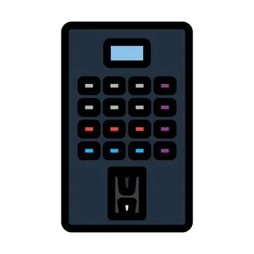 Icon Of Coffee Selling Machine Stock Illustration