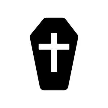Icon of Coffin - vector iconic design Stock Illustration