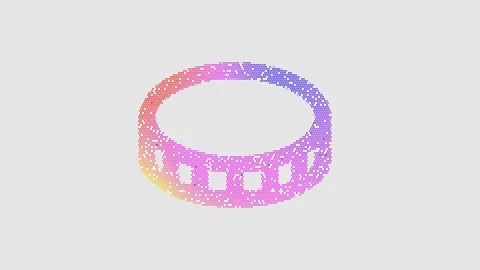 Icon coin is made up of LED square shapes that shimmer and flicker. There are Stock Footage 296834698