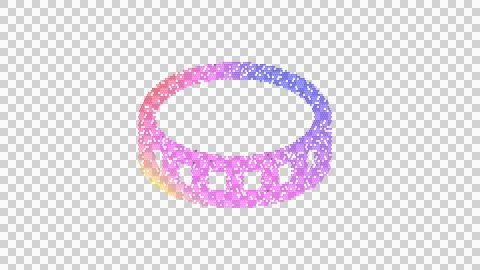 Icon coin is made up of LED square shapes. There are bright diodes and there are Stockillustratie