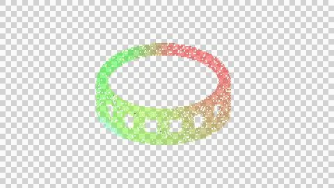 Icon coin is made up of LED square shapes. There are bright diodes and there are Illustrazione stock
