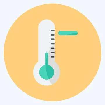 Icon Cold Wave. suitable for disasters symbol. flat style. simple design edit Stock Illustration