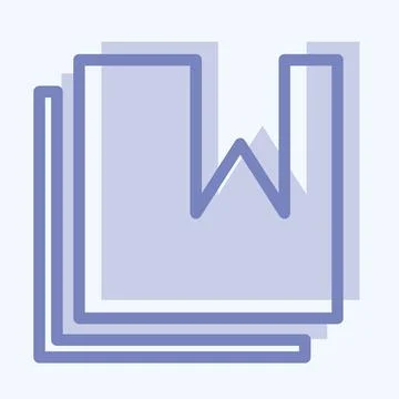 Icon Collections Bookmarked - Two Tone Style - Simple illustration,Editable s Illustrazione stock