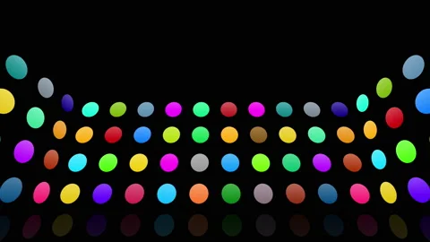 Icon Colorful Symbol loop simple pattern design wallpaper  R0 Bs soz base maru Vídeos de archivo 139780212