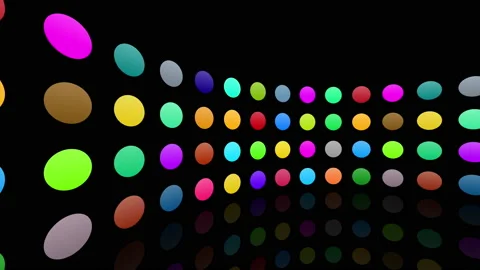 Icon Colorful Symbol loop simple pattern design wallpaper  R0 Cc soz base maru Stock Footage 139782286
