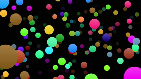 Icon Colorful Symbol loop simple pattern design wallpaper  S0 F-L soz base maru Stock Footage 139792084