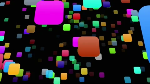 Icon Colorful Symbol loop simple pattern design wallpaper  S0 M-L soz base kaku Stockbeeldmateriaal 139793536